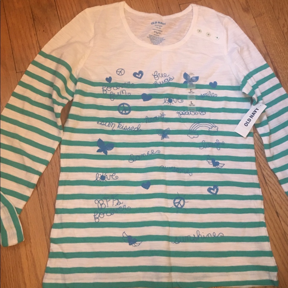 Long sleeve shirt, girls size large10-12